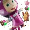 Set De Globos Masha Y El Oso  Cumpleaños