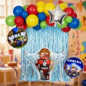 Set Decorativo Globos Roblox Cumpleaños