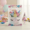 Bolsas Dulceras 10 Pcs Unicornio Cumpleaños