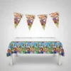 Set Decorativo Mantel Y Banderin Mario Bros