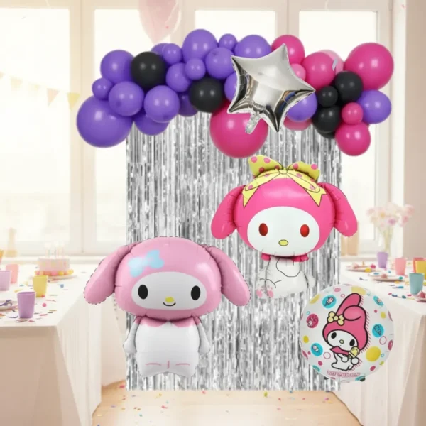 Set Decorativo Globos Melody Fiesta Lazo