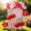 Set De Globos Decorativo Cerezas Cumpleaños
