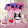 Set De Globos Decorativo Kuromi  Frutilla Fiesta Cumpleaños