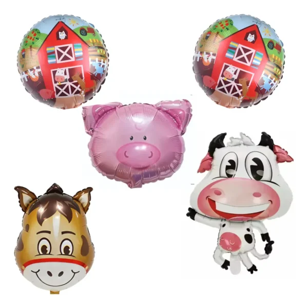 Pack De Globos La Granja De Zenon Decorativo Cumpleaños