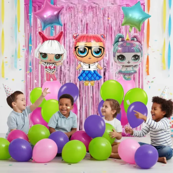Set De Globos Decorativo Lol  Cumpleaños