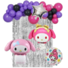 Set Decorativo Globos Melody Fiesta Lazo
