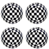 PACK DE GLOBOS CUADROS BLANCO Y NEGRO PARA DECORAR TU FIESTA