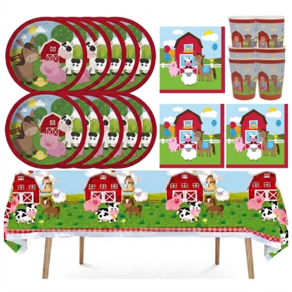 Cotillón Decorativo Cumpleaños Animales De La Granja modelo (2)