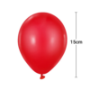 Paquete de Globos de látex rojo mate