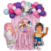 Set de Globos Decorativo Roblox Niña Cumpleaños