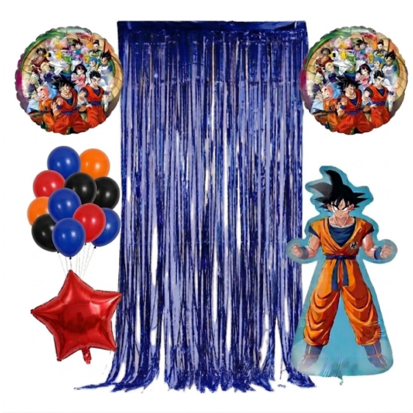 Set Decorativo De Dragón Ball Z Cumpleaños