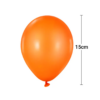 Paquete de Globos de látex naranja mate
