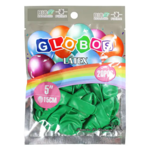 Paquete de Globos de látex verde oscuro mate