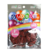 Paquete de Globos de látex café mate
