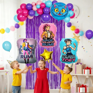 Set Globos Decorativo Guerreras K Pop Cumpleaños