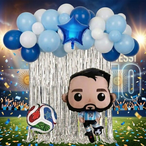 Set Globos Decorativo De Messi  Cumpleaños