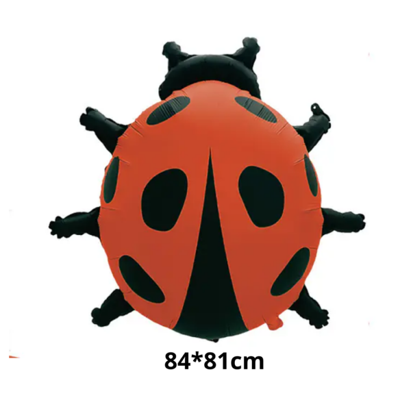 Pack de Globo Metálico de Mariquita Mate Decorativo