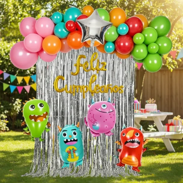 Set De Globos De Monster Bash Mostruo Cumpleaños
