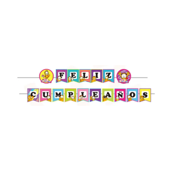 Set Cotillon Decorativo Garfield Para Cumpleaños