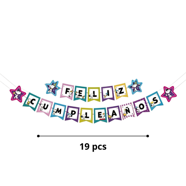 Set Cotillon Decorativo  Snoopy  Para Cumpleaños