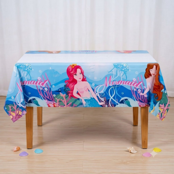 Mantel Sirena Sirenita Decoración Mesa Cumpleaños