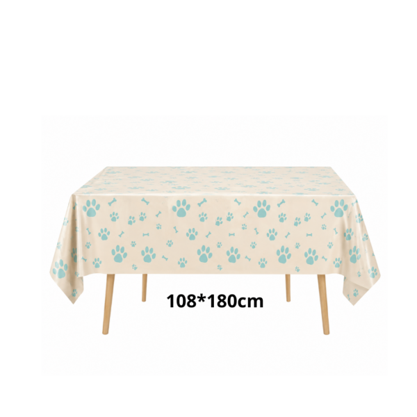 Mantel Decorativo Mascota Huellas Perros y Gatos