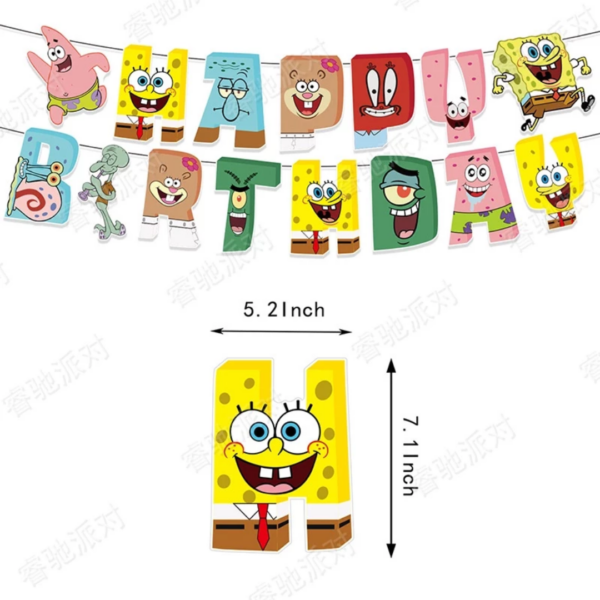Set Decorativo Globos Bob Esponja
