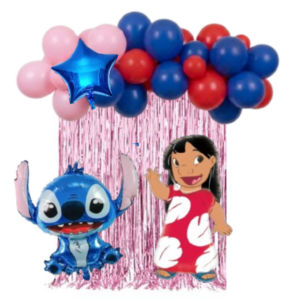 Set Decorativo Globos Lilo Stick Cumpleaños