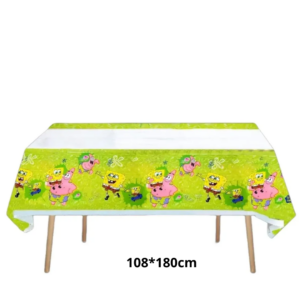 Mantel decorativo para cumpleaños Bob esponja