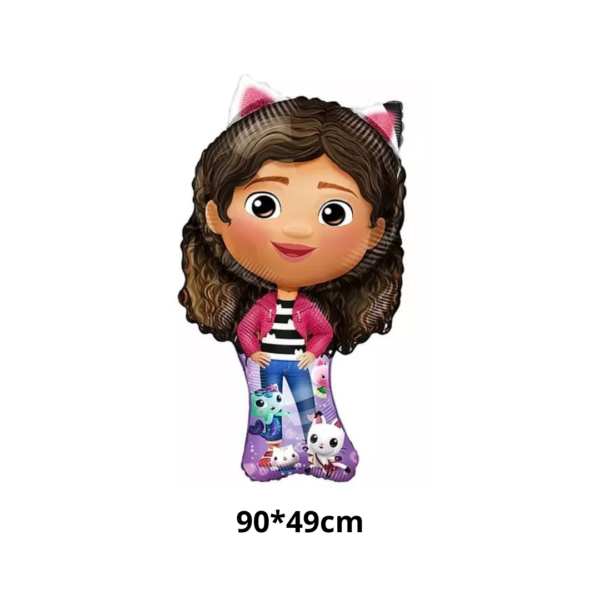 Set Decorativo Globos Gaby Casa de Muñeca con Gato