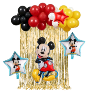 Set Decorativo Globos Micky Mouse Cumpleaños