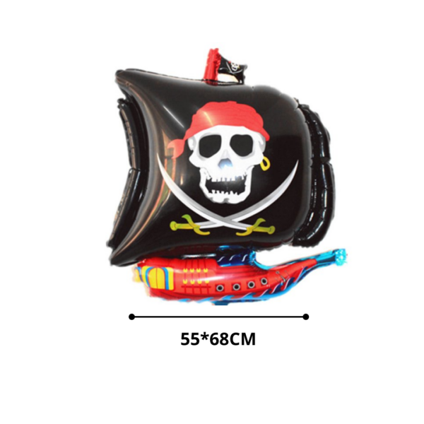 Pack Globos Aluminio Piratas 4 pzas