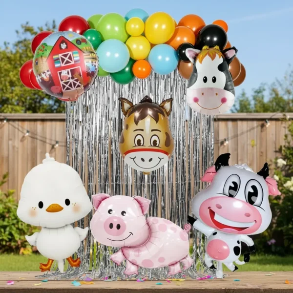 Set Globos Decorativo De La Granja De Zenón