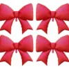 Pack 4 Globos Gigantes De Lazo Rojo