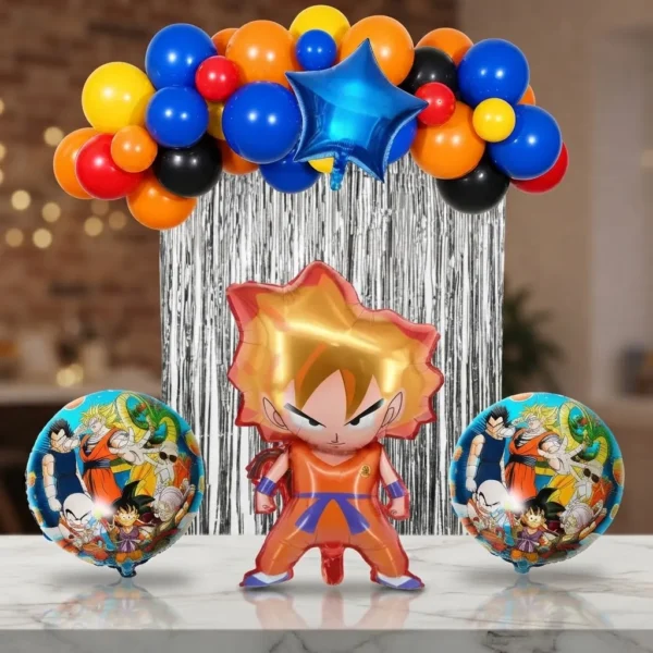Set Decorativo De Dragón Ball Z Cumpleaños