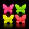 Pack Globos Fluor Neón Mariposa Decorativa Cumpleaños