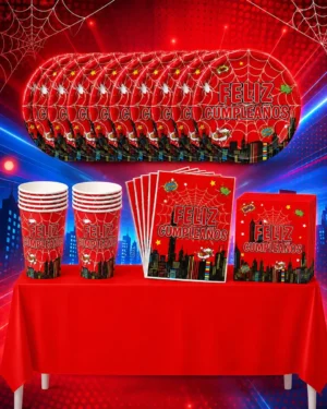 Pack Cotillon spiderman Cumpleaños ( Mod 2)