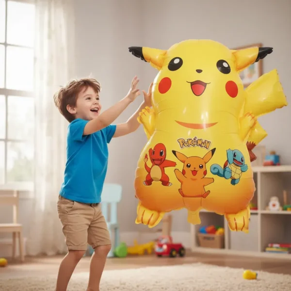 Set Globos Decorativo Pikachu Cumpleaños