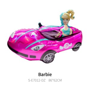 Globo Aluminio Decorativo Auto Barbie