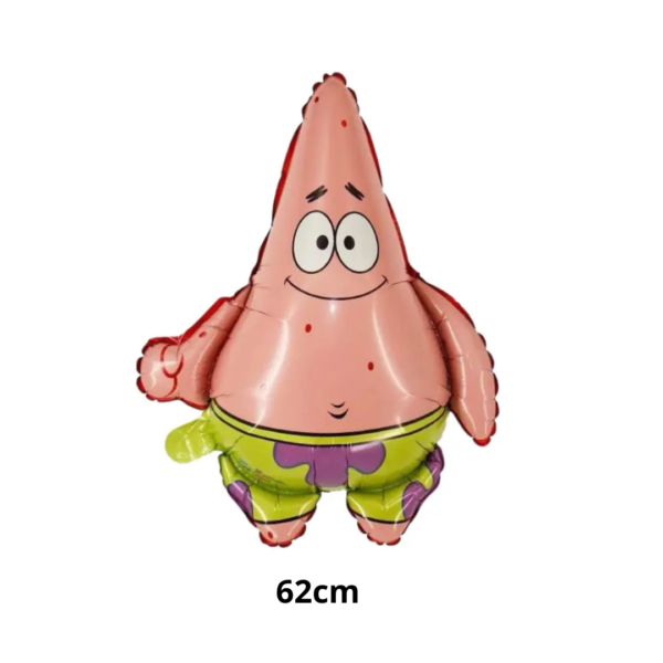 Set 3 Globos Metalizados Bob Esponja Y Patricio Caracol