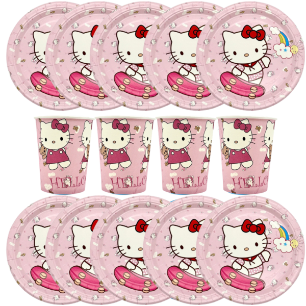 Pack De Cotillón Hello Kitty Para 10 Niñas