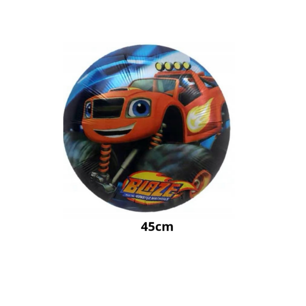 Set Decorativo Globos Con Cortina Blaze Monster Machine