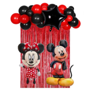 Set Decorativo Globos De Minni Y Micky Mouse Fiesta